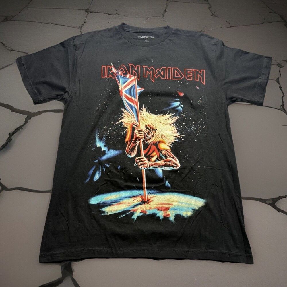 Iron Maiden The Number of the Beast Concert Hard Rock Shirt Sz L Hell Fire B80